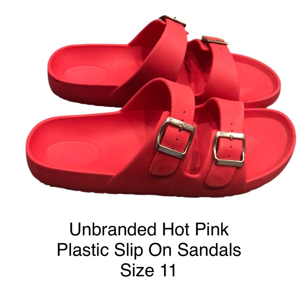 Women's Red Slip-On Sandals